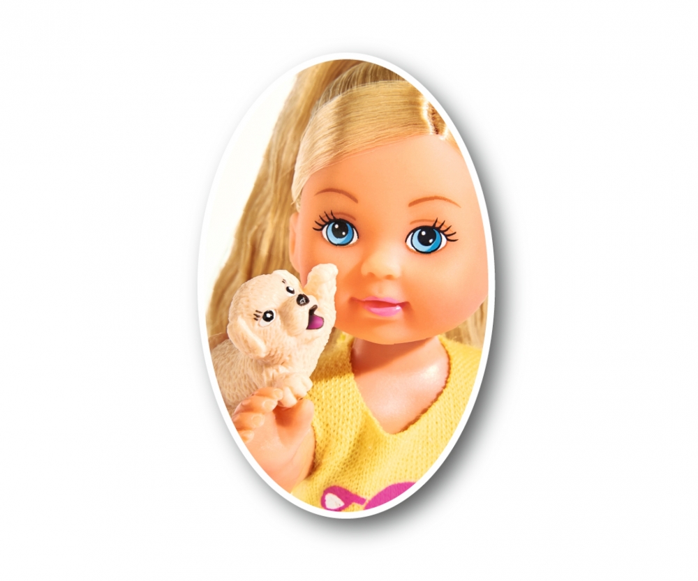Кукла Еви с собачками, 12 см.  